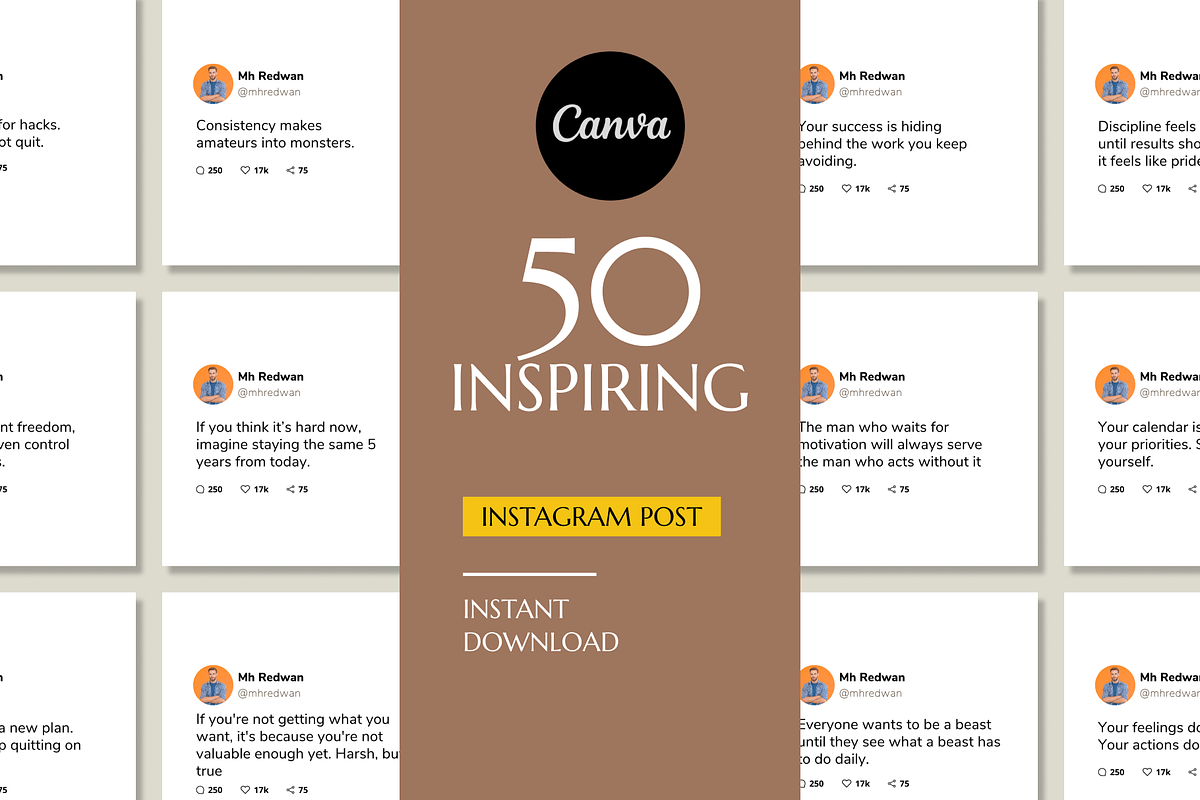 50 Discipline Instagram Template preview 7