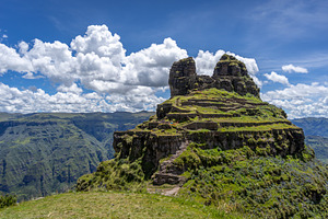 Ancient Inca Ruins of Waqrapukara in the Andean Mountains, Peru, an Architecture Photo by GoodGoods