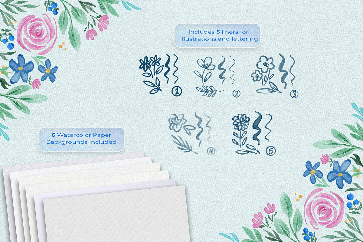 Watercolor Procreate Brush Set, a Brush Add-On by Cynlop Ink (Photo 5 of 10)