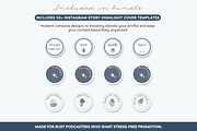 Podcast Canva Instagram templates, a Social Media Template by Cate Creates (Thumbnail 7 of 10)