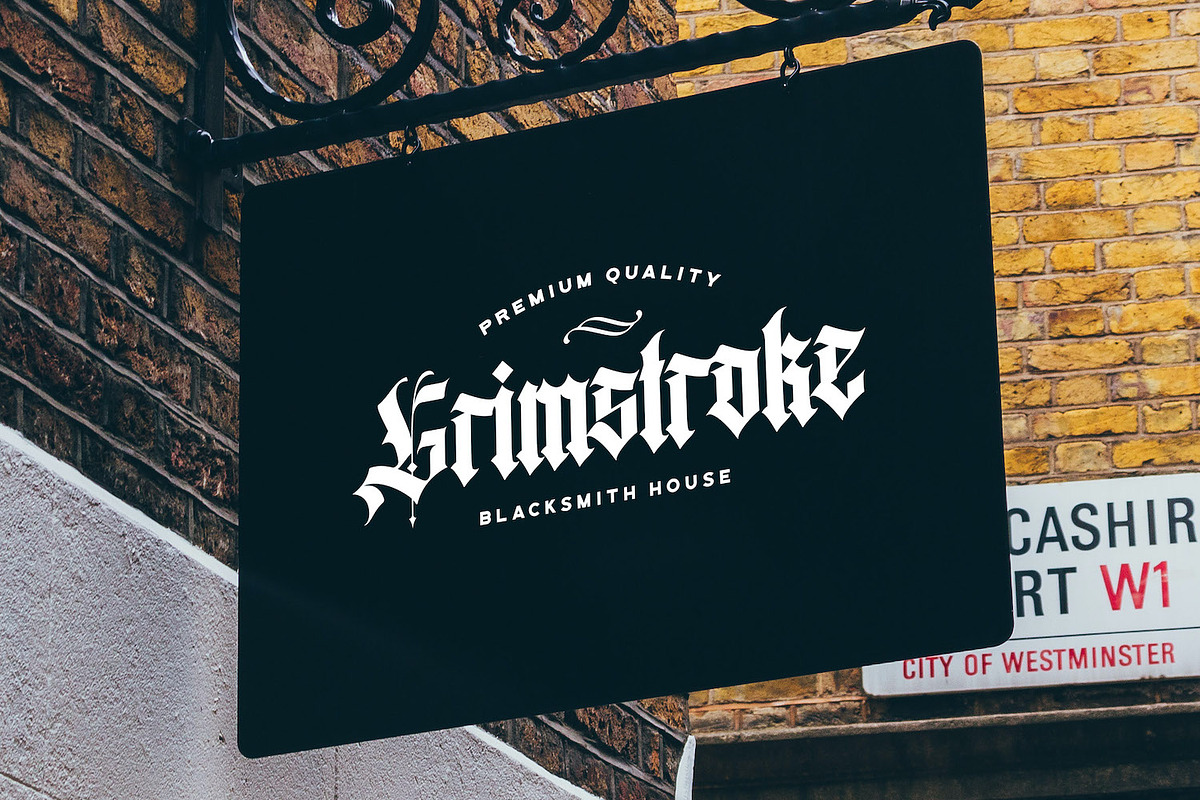 Agathiqy - Blackletter Font, a Blackletter Font by StringLabs (Photo 2 of 13)
