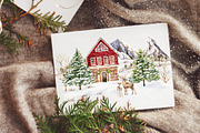 Winter story-watercolor Christmas, a Seasonal Illustration by Pamyatka Shop (Thumbnail 21 of 27)