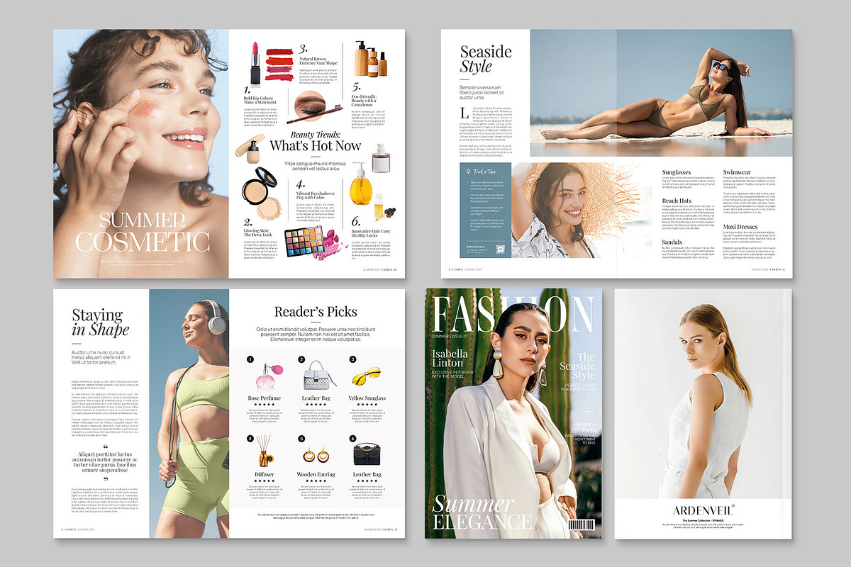 Fashion Magazine Template, a Magazine Template by BrandPacks (Photo 4 of 6)