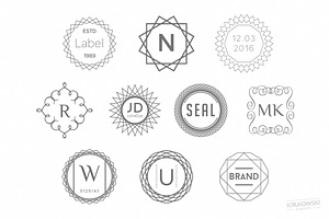 Monogram Badges Logos