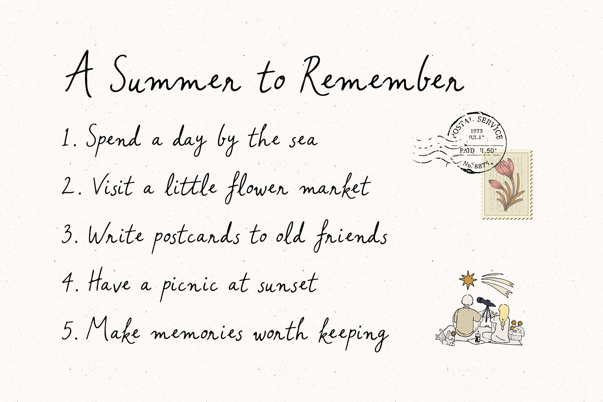 Letters from Magnolia Script Font, a Handwritten Font by Kaya Fonts (Photo 18 of 32)