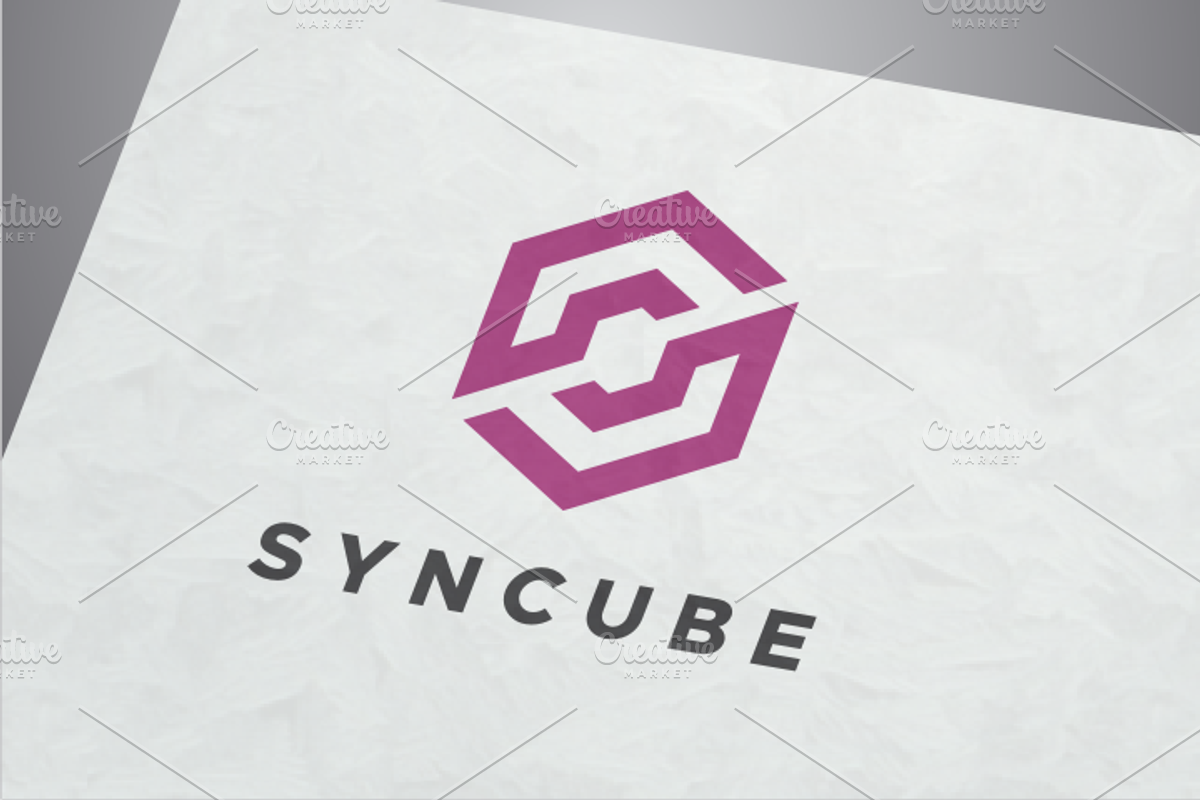Sync Cube - Letter S Logo, a Branding & Logo Template by yopie