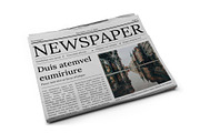 Newspaper Mockup, a Product Mockup by Mockupfit (Thumbnail 9 of 9)
