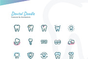 Dental Doodle Colors, an Outline Icon by BomSymbols (Thumbnail 4 of 4)