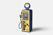 Vintage Gas Pump Mockup, a Product Mockup by bimockup (Thumbnail 4 of 6)