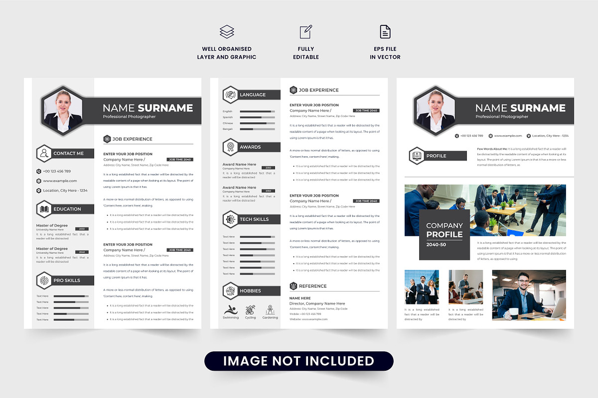 Professional cover letter and resume, a Resume Template by Iftikhar Alam