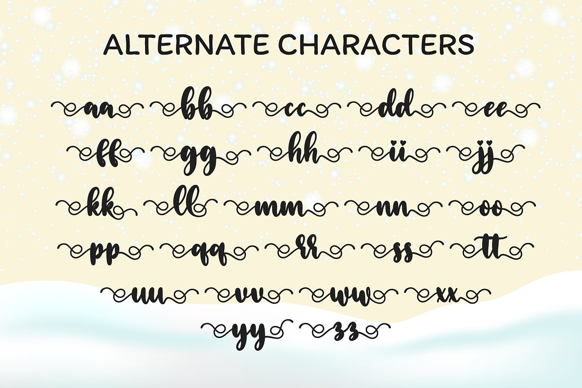 Smile Hana | Calligraphy Font, a Script Font by BearyType Studio (Photo 5 of 9)