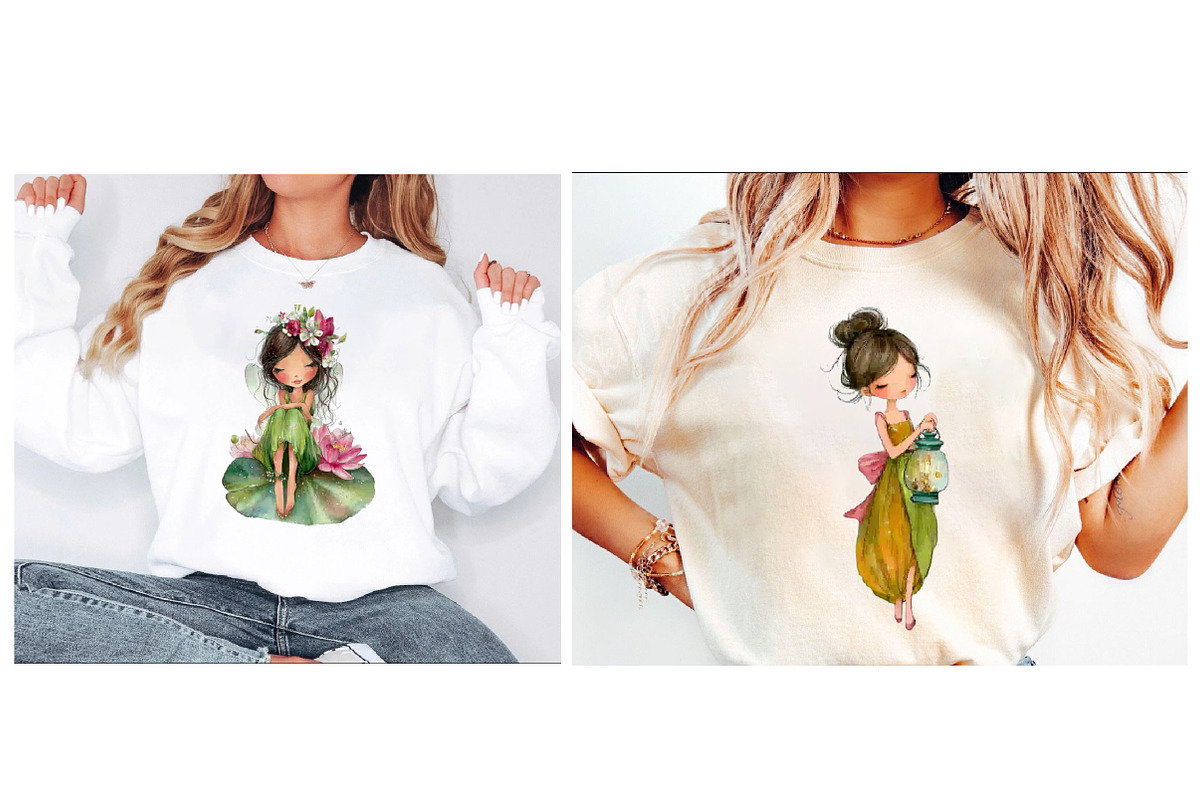 Watercolor Fairy Clipart, an Illustration by Designworld (Photo 3 of 6)