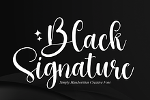 Black Signature | Script Font