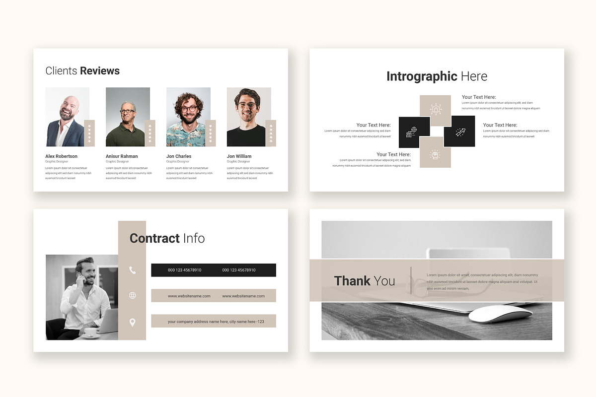 Portfolio Presentation Template, a Presentation Template by Pixelpick (Photo 4 of 4)