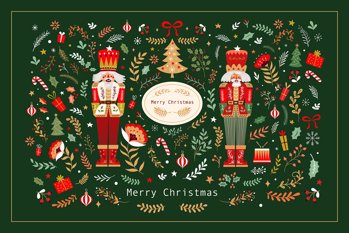 Merry Christmas, a Seasonal Illustration by MoleskoStudio (Photo 1 of 17)