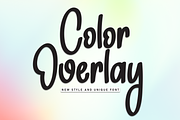 Color Overlay | Script Font, a Script Font by Scratchones (Thumbnail 1 of 8)