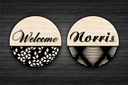 20 Round welcome signs Bundle, a Graphic by CncCutModel (Thumbnail 2 of 4)