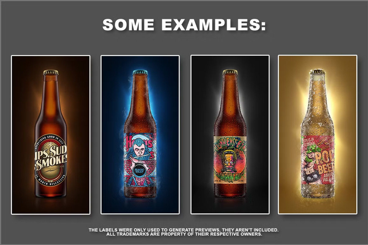 Beer Bottle Mockup, a Product Mockup by Bruno's Shop (Photo 7 of 8)