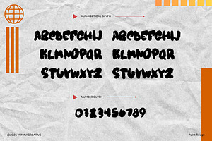 Paint Rough - Rough Brush Font