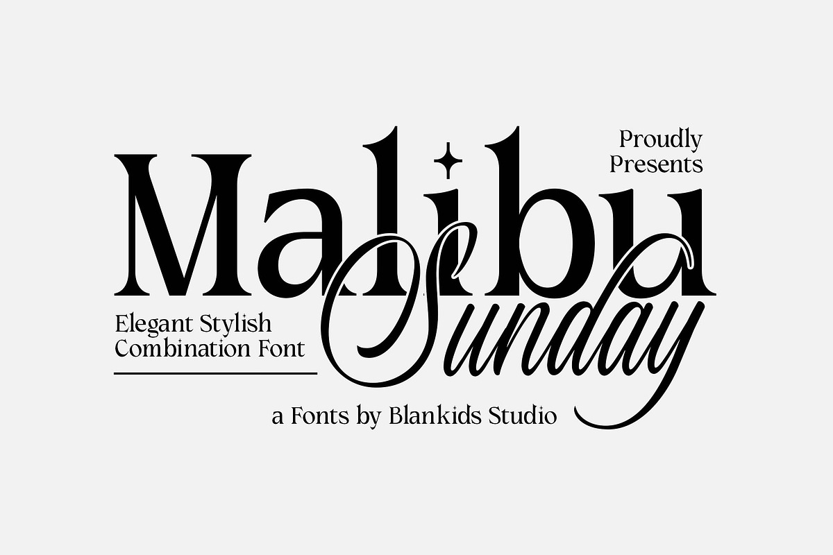 Malibu Sunday - Elegant Stylish font, a Serif Font by Blankids Studio (Photo 1 of 12)