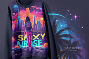 Neon Space Holographic Backgrounds, a Background Graphic by by creative paper (Thumbnail 5 of 6)