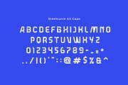 Steelcurve Futuristic Tech Font, a Sans Serif Font by Serbaneka Studio (Thumbnail 2 of 9)
