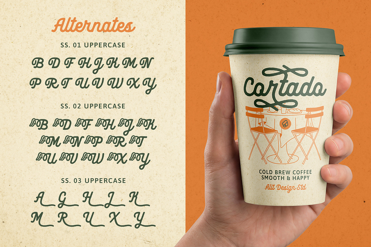 Vane Dream Typeface, a Script Font by alit design (Photo 7 of 15)
