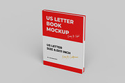 US Letter Book Mockup - 8 views, a Books & Magazine Mockup by Illusiongraphic (Thumbnail 3 of 22)