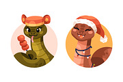 Cute snakes, Chinese New Year mascot, an Animal Illustration by Good Studio (Thumbnail 13 of 16)