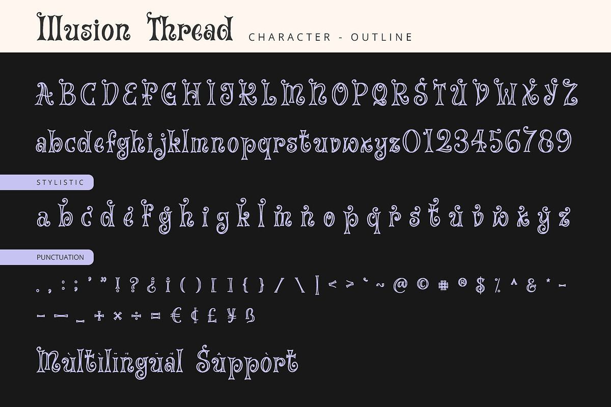 Illusion Thread - Display Font, a Handwritten Font by Alpaprana (Photo 9 of 10)