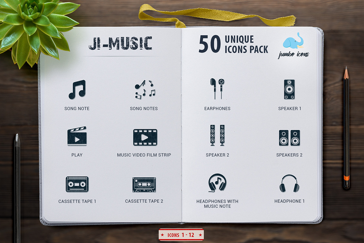 Glyph Icons Music Set, a Solid Icon by Jumbo Icons (Photo 3 of 9)