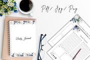 Daily Journal Printable Template, a Stationery Template by Daffodil Dream Studio (Thumbnail 4 of 6)