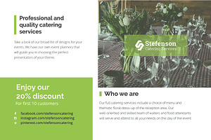 Catering Business Postcard