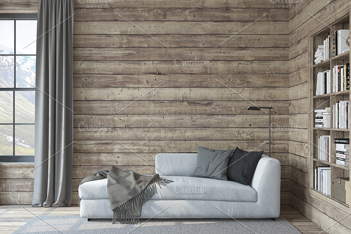 MOUNTAIN RETREAT HOME Frame mockups, a Poster Template by MyHomeMockups (Photo 9 of 10)
