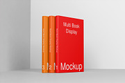 Multi Book Display Mockup - 8 Views, a Books & Magazine Mockup by Illusiongraphic (Thumbnail 2 of 23)