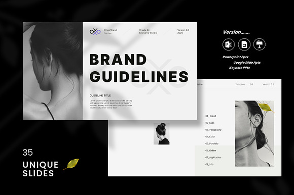 Brand Guideline PowerPoint Template preview 8
