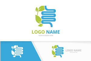 Eco Intestine Logo Combination