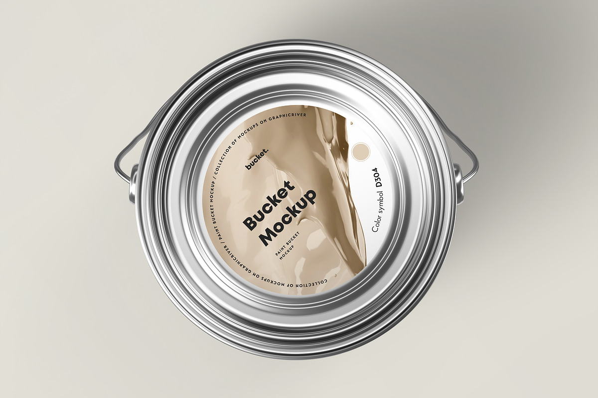 Paint Bucket Mock-up, a Cups & Container Mockup by Yogurt86 (Photo 6 of 13)