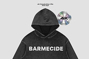 vintage wash pullover hoodie mockup, a Hoody Mockup by Barmecide Mockup Studio (Thumbnail 2 of 3)