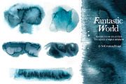 Watercolor Fantastic World Clipart, a Person Illustration by ArtCreationsDesign (Thumbnail 14 of 23)