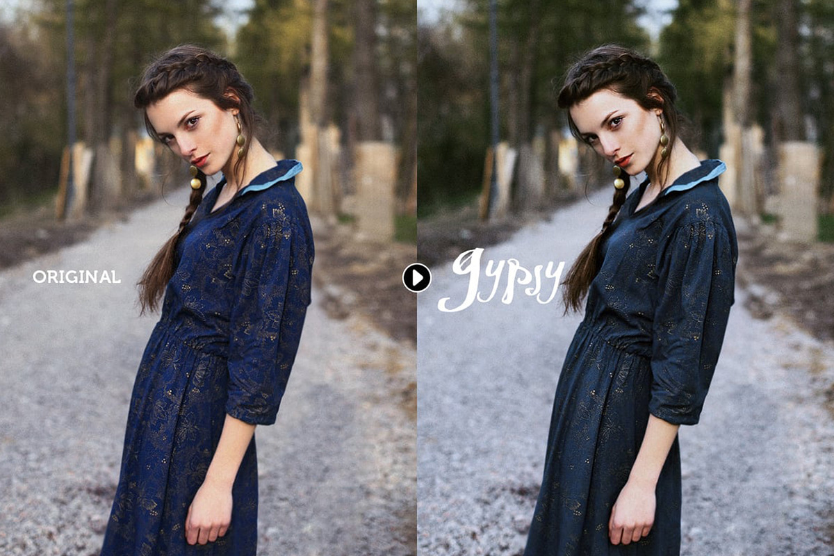 Gypsy Portrait Photoshop Actions, an Action Add-On by skybluecreative (Photo 2 of 6)
