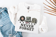 Never Forget PNG, Retro Vinyl, an Illustration by SharpMarketplace (Thumbnail 4 of 9)