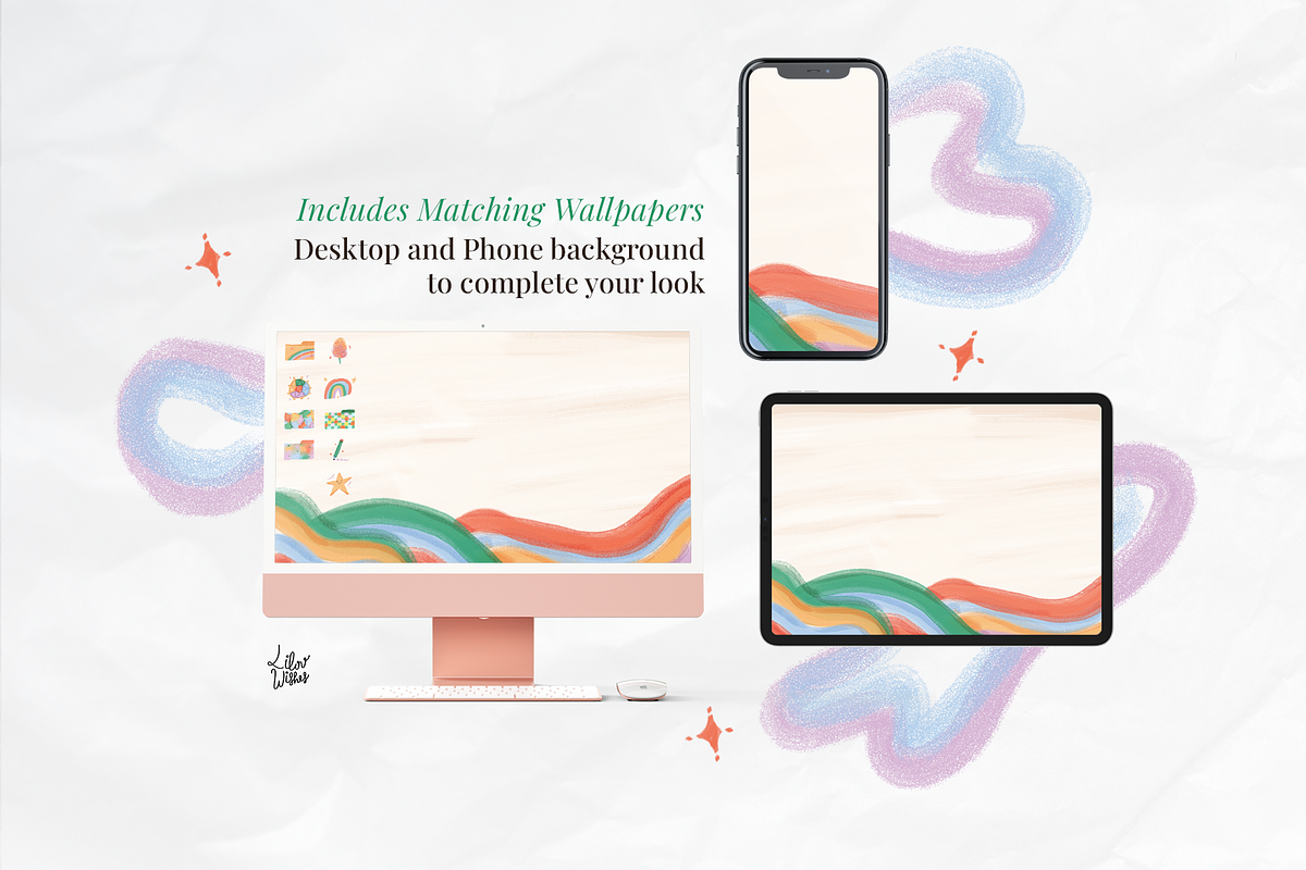 Rainbow Pop Desktop Folder Icons, an Object Graphic by lilovwishes (Photo 4 of 6)