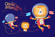 Space – vector clip art, an Animal Illustration by Yuliya Art (Thumbnail 7 of 8)