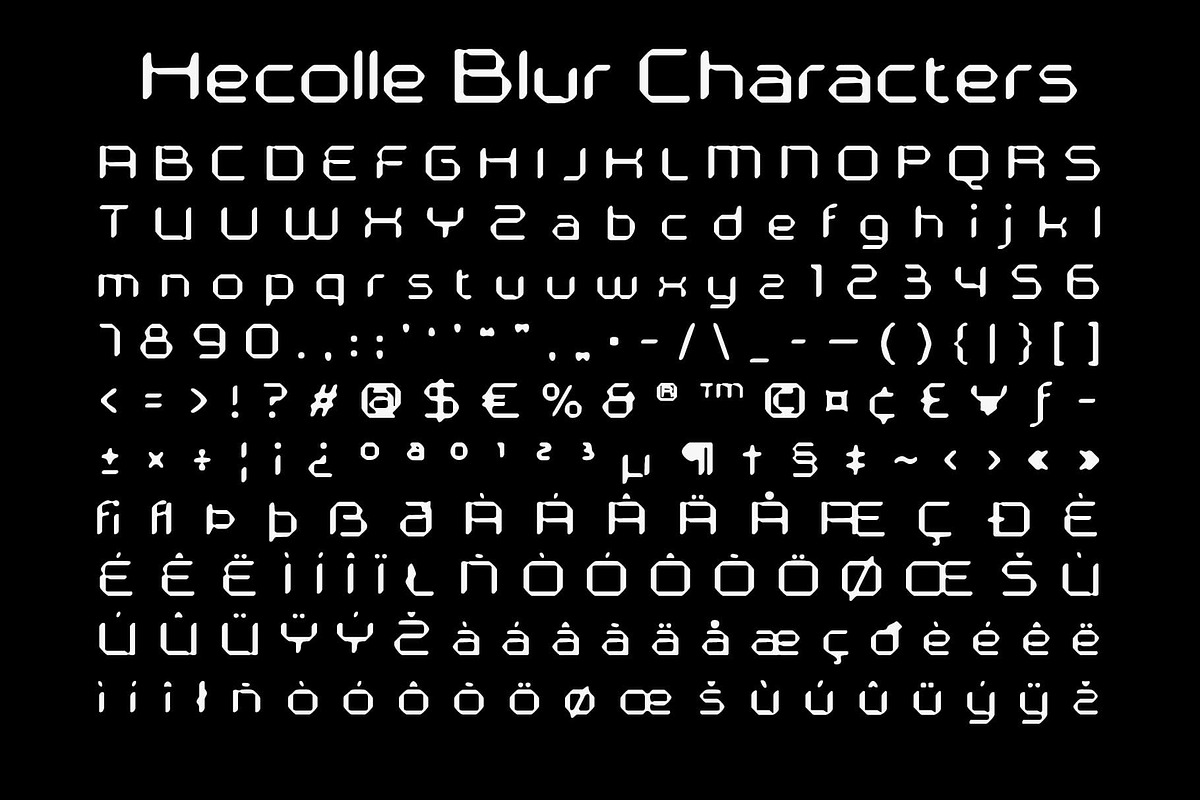 Hecolle Blur, a Sans Serif Font by Craft Supply Co. (Photo 8 of 8)