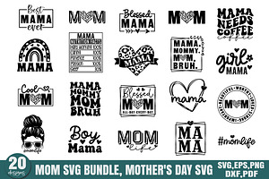 Mom SVG Bundle, Mother's Day SVG, a Graphic by Designer302