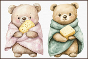 Bath Time Animals  Watercolor Clipar, an Illustration by Sublimation Artist (Thumbnail 3 of 6)