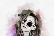 Mixed Watercolor Art Photo Effect, an Action Add-On by Photoshop Action (Thumbnail 14 of 23)