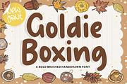 Goldie Boxing - Bold Brushed Font, a Script Font by Balpirick Studio (Thumbnail 1 of 7)