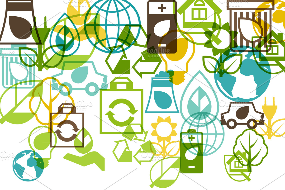Ecology set of environment icons., an Icon by incomible